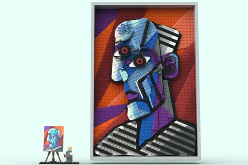 1,117件 LEGO IDEAS 积木致敬 Pablo Picasso ─ 玩味重现立体派传奇