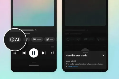 YouTube Music 开始标注 AI 生成音乐，标签同步扩展至主 YouTube 应用