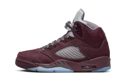 Air Jordan 5 经典配色「Burgundy」鞋款官方图辑、发售情报正式公开