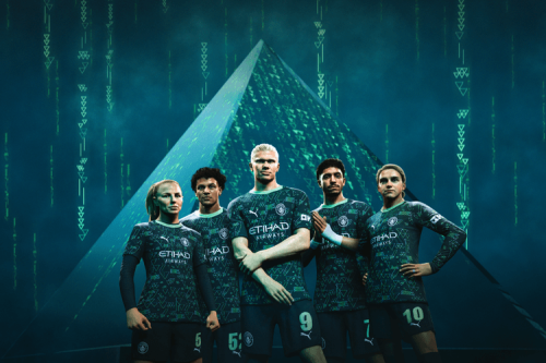 Manchester City 携手 EA SPORTS FC™ 推出未来感第四球衣，注入数码新意