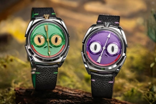 Louis Erard 携手 Konstantin Chaykin 推出「Unfrogettable」青蛙主题双色腕表