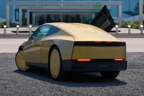特斯拉 Tesla 发布首辆实体 Cybercab 原型车，内置 Starlink V5