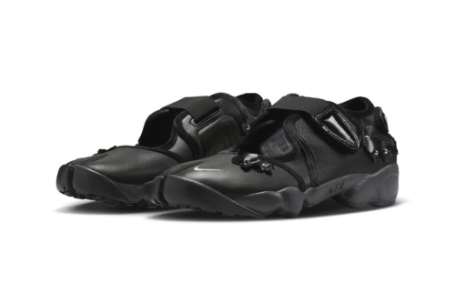 Nike Air Rift「Flowers」：全黑鞋身玩尽质感层次的花卉设计