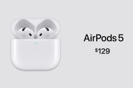 Apple 苹果发布 AirPods 5 耳机，搭载实时翻译与更强续航