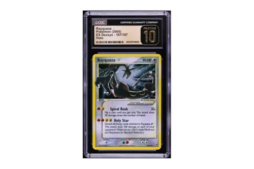 唯一一张 Gold Star Rayquaza 成为首张以 100 万美元成交的英文版 Pokémon 卡