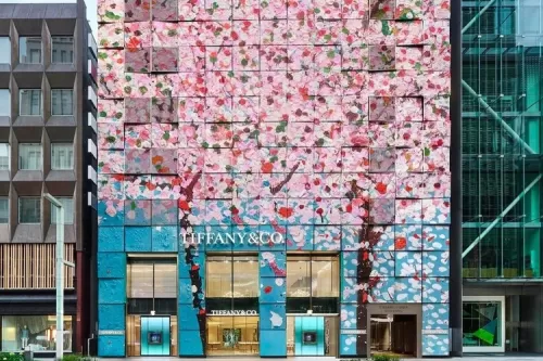 一览英国艺术家 Damien Hirst 改造隈研吾设计 Tiffany & Co. 银座旗舰店
