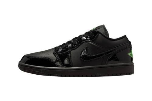 Air Jordan 1 Low「Black/Scream Green」鞋款官方实物曝光