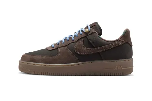 Nike 为 Air Force 1 Low Workboot「Shadow Brown」鞋款注入绳索鞋带与金色五金元素