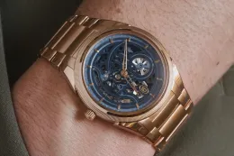 Parmigiani Fleurier 全新 TONDA PF Skeleton 腕表以玫瑰金邂逅 Milano Blue