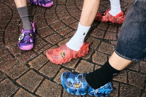 BAPE × Crocs 硬核 Echo RO Clog 迷彩套装登场