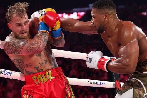 Anthony Joshua 第六回合重拳 KO Jake Paul　惊天一击震撼全场