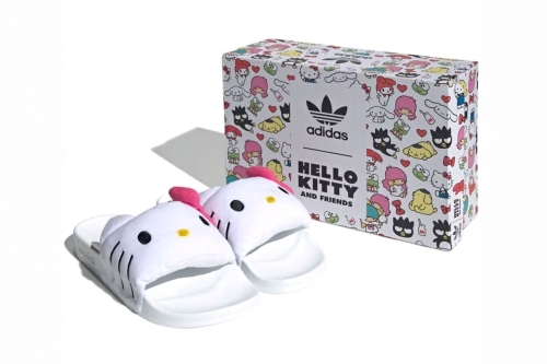 Hello Kitty × adidas Adilette Slide 联名鞋款发布