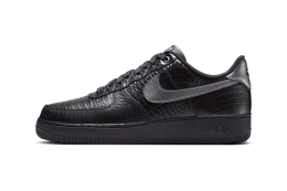 Nike 为 Air Force 1 Low「Triple Black Croc」鞋款注入奢华鳄鱼纹质感