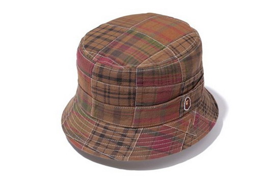 Bape Patchwork Plaid Hat 拼布格纹帽