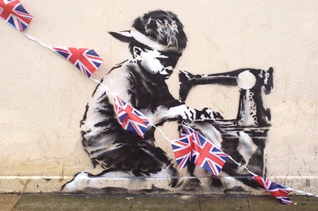 Banksy 英国伦敦街头最新作品