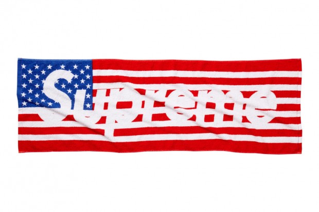 Supreme 2012春夏 美国国旗设计海滩浴巾