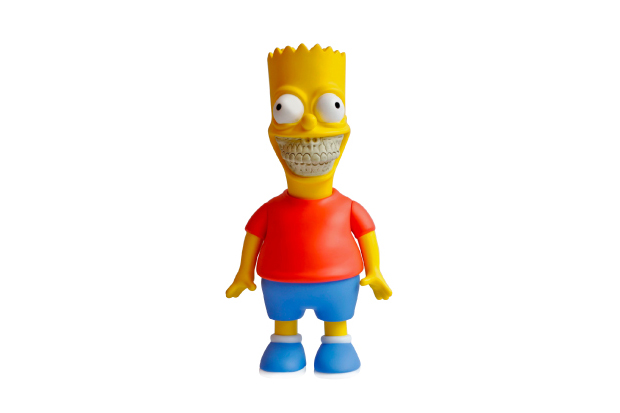 Made by Monsters × The Simpsons × Ron English “Bart Grin” 联名合作玩偶