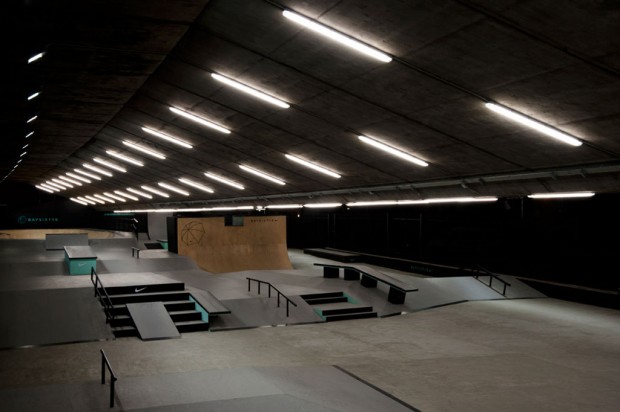 创意设计单位 Brinkworth 翻新英国伦敦 BaySixty6 Skate Park 极限运动滑板公园