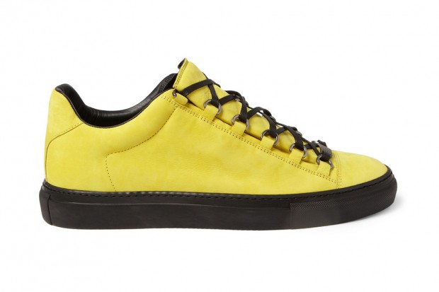 Balenciaga 2013春季 Arena Creased Yellow Leather Sneakers 鞋款