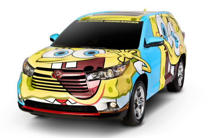 Nickelodeon × Toyota Highlander 海绵宝宝定制车款发表