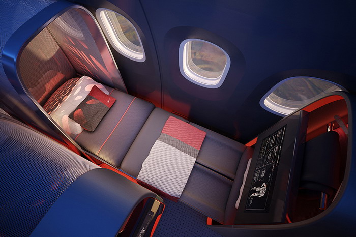 Nike 为职业运动员打造概念化专机座舱 - 第2页