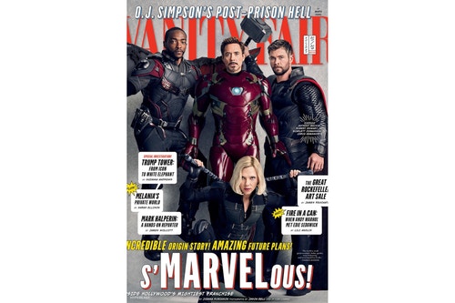 《复仇者联盟3 / Avengers: Infinity War》演员集体登上《Vanity Fair》杂志封面