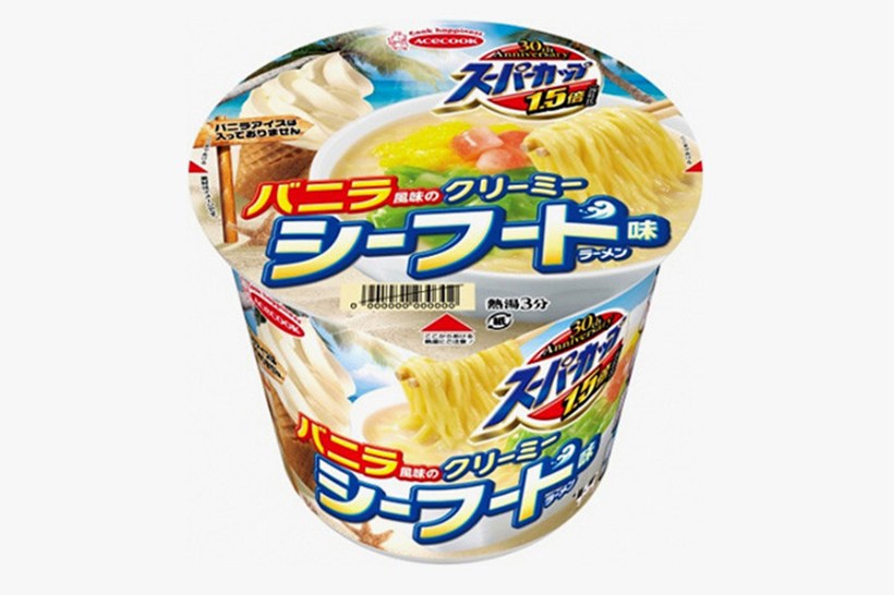 Acecook 推出冰淇淋奶油海鲜方便面