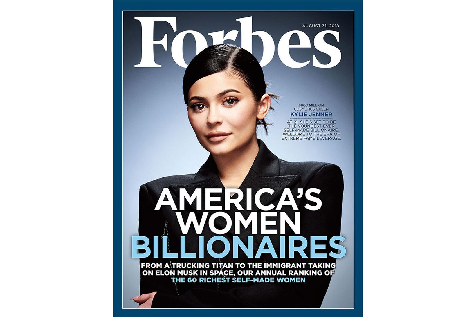 Kylie Jenner 以成功女性企业家身分登上《Forbes》最新一期封面