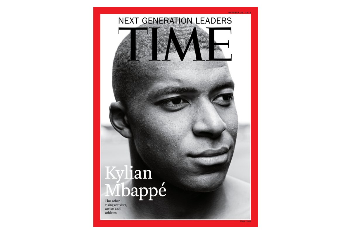 法国足球未来－Kylian Mbappe 登上《TIME》封面