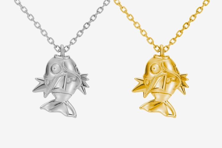 U-Treasure 打造 18K 金及纯银 Pokémon「鲤鱼王」项链