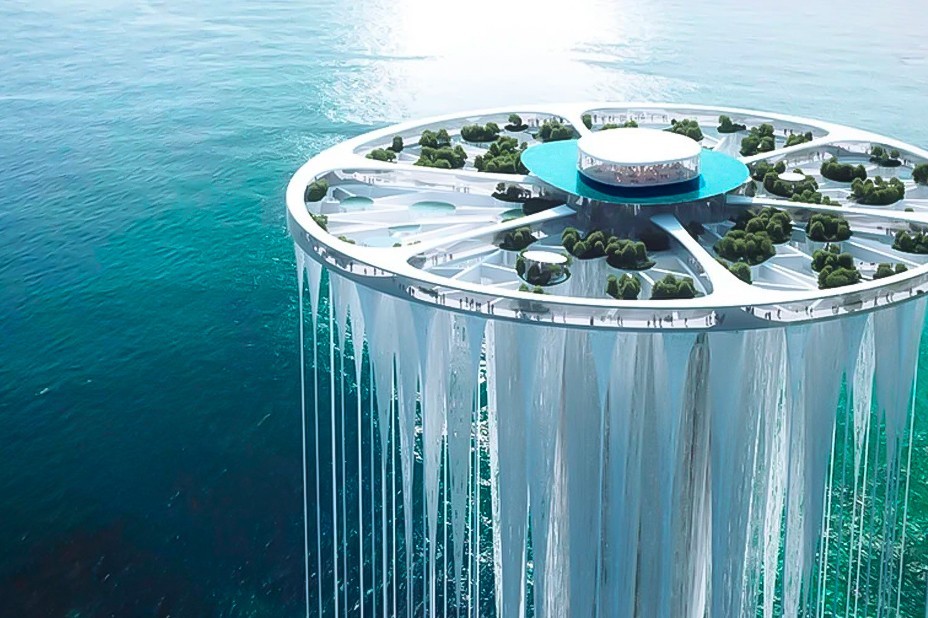 藤本壮介 Sou Fujimoto 计画打造由 99 个悬浮空间组成的浮岛塔