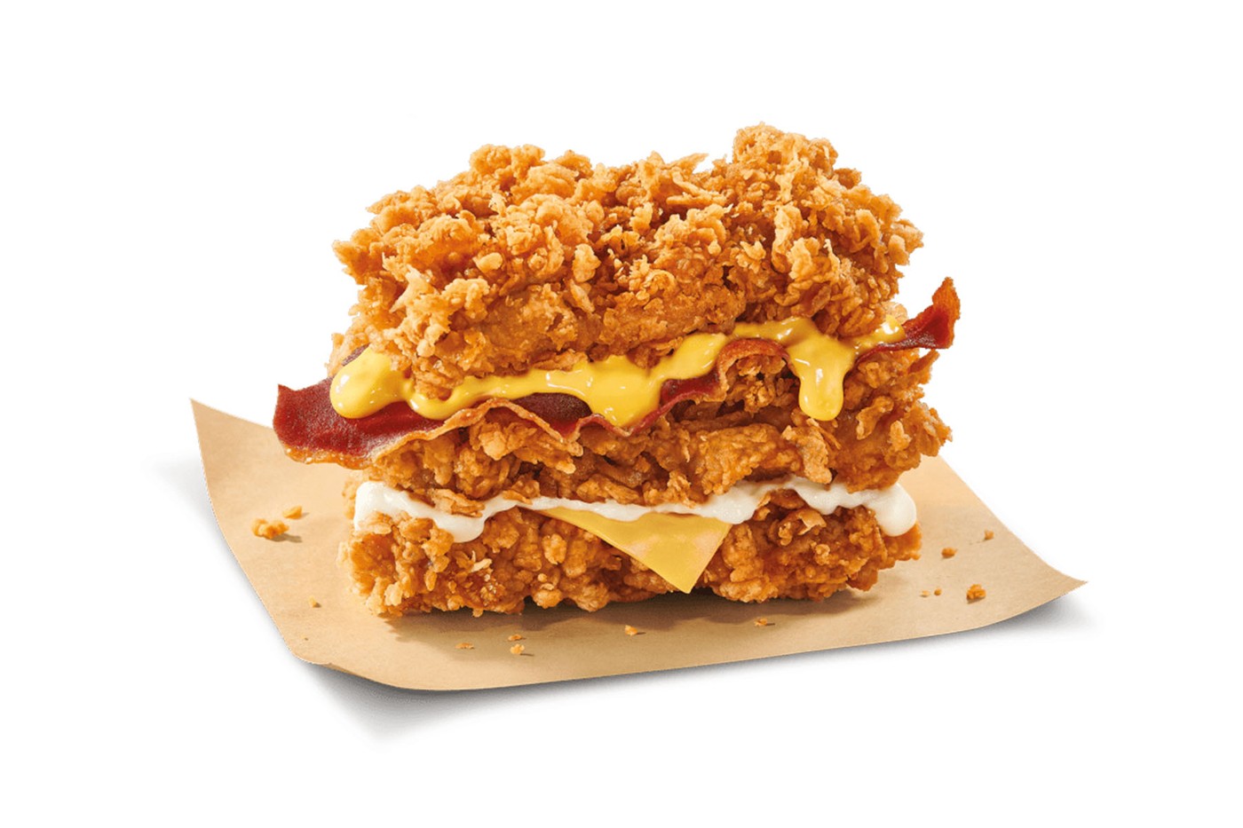 KFC 限时推出全新「三层炸鸡堡」