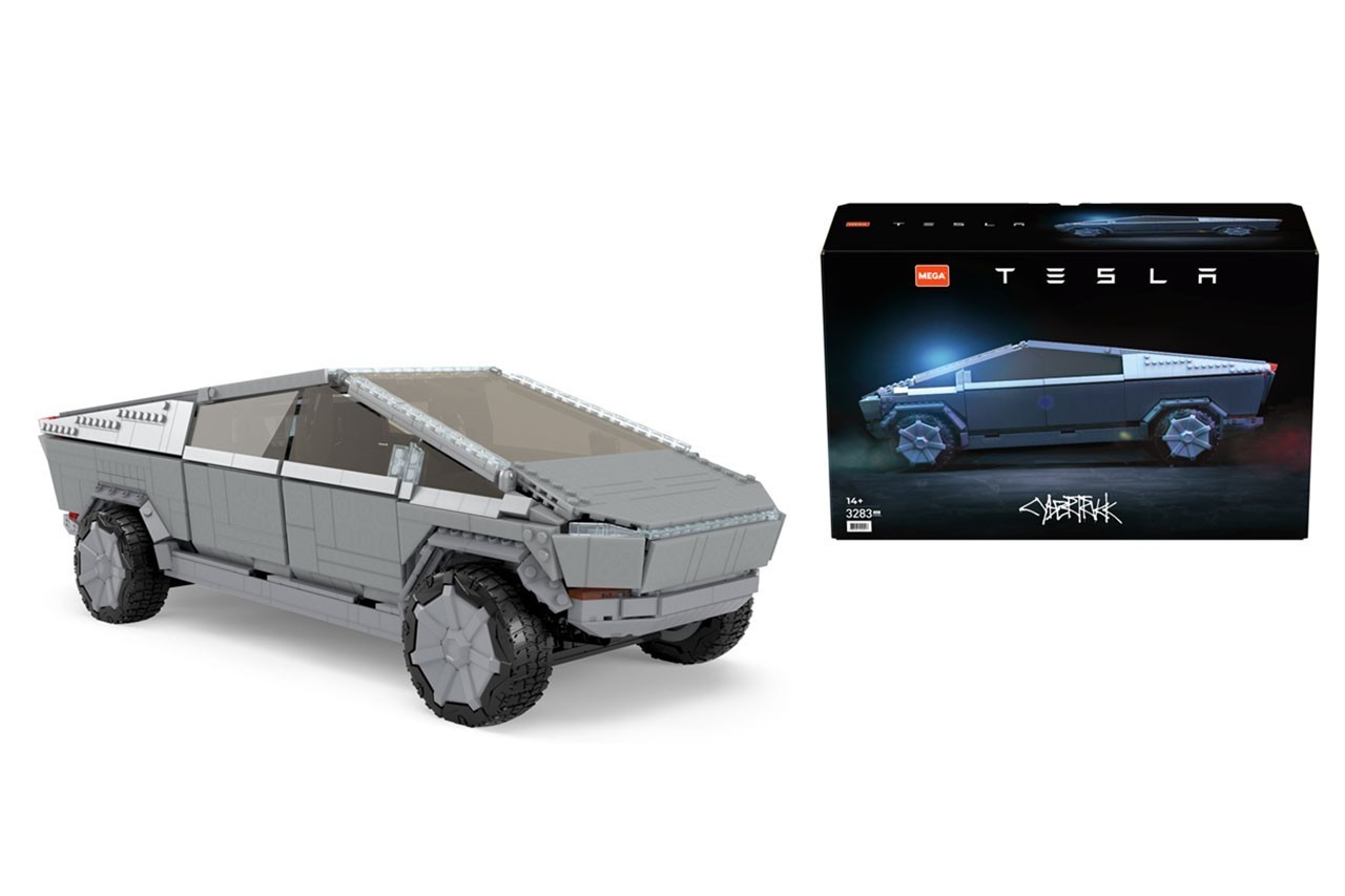 玩具公司 MEGA 打造迷你版 Tesla Cybertruck 积木模型