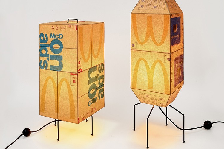 韩国艺术家 Gyu Han Lee 回收使用 McDonald's 纸袋打造灯饰创作系列