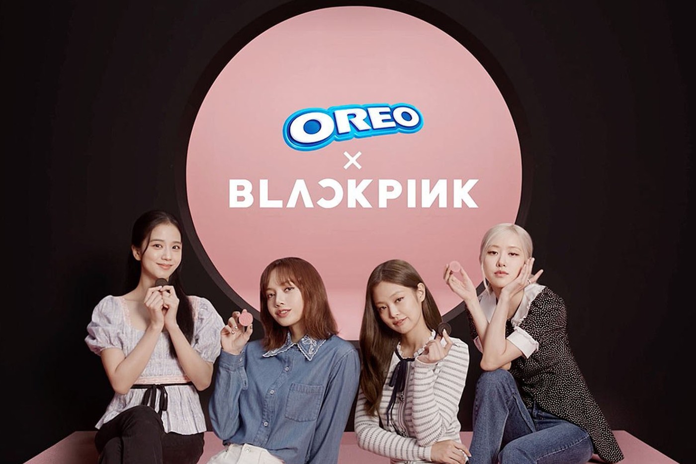 BLACKPINK × OREO 最新联名「粉黑夹心饼干」形象广告正式出炉