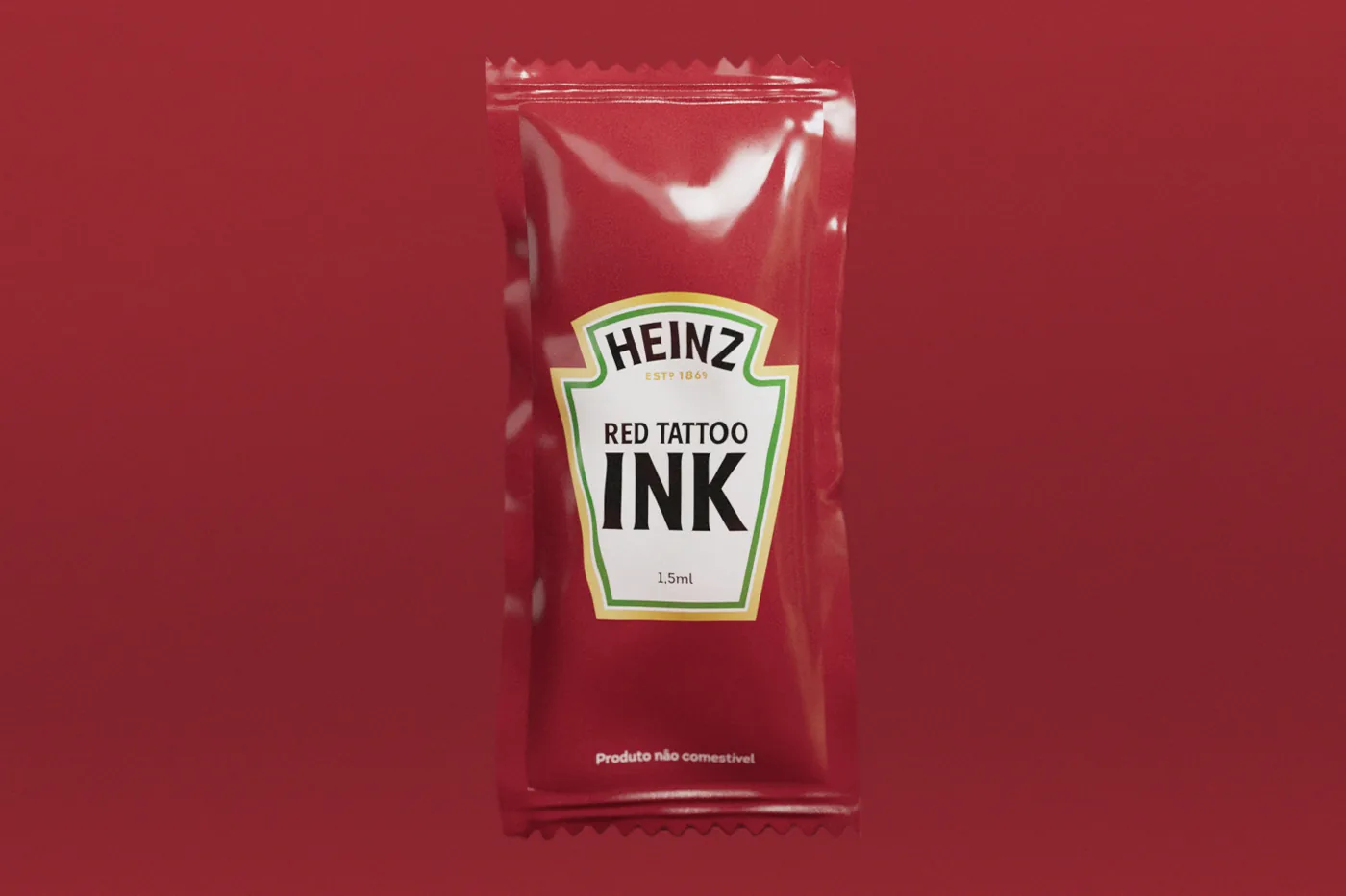 Heinz 正式开发出 Pantone 色调「57 Red」红色纹身颜料