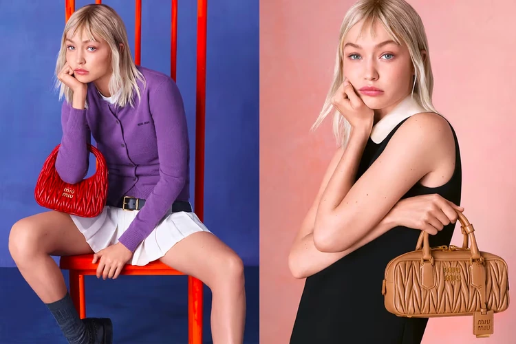 Gigi Hadid 演绎 Miu Miu Arcadie 包款最新形象大片