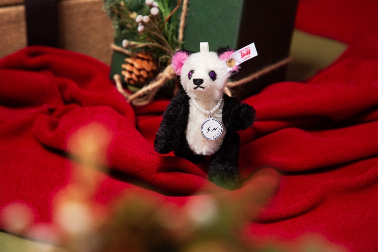 fragment design × Alaia × Steiff 三方联名全新挂饰「Mini Panda Bearry Cute」正式登场