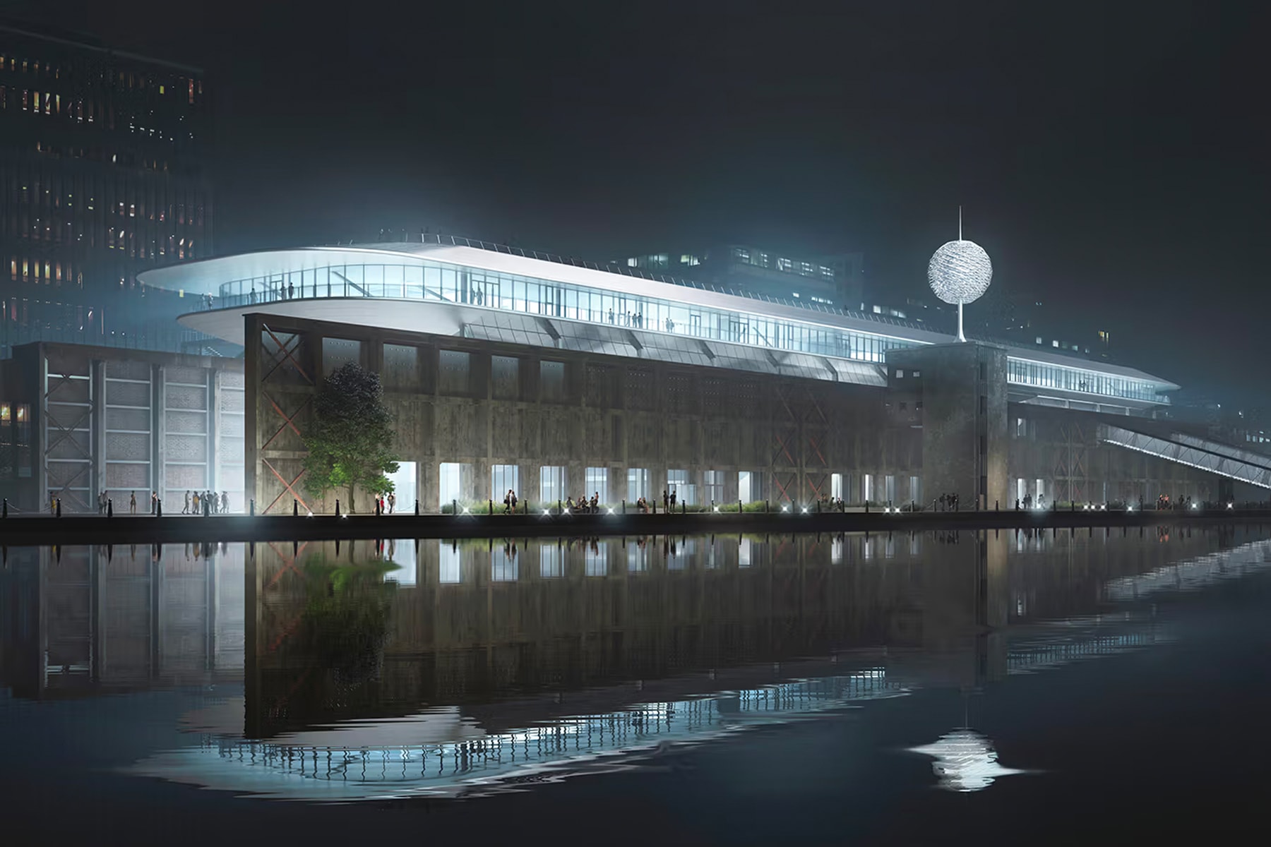 北京建筑事务所 MAD 设想于工厂顶部建造未来风格漂浮方舟