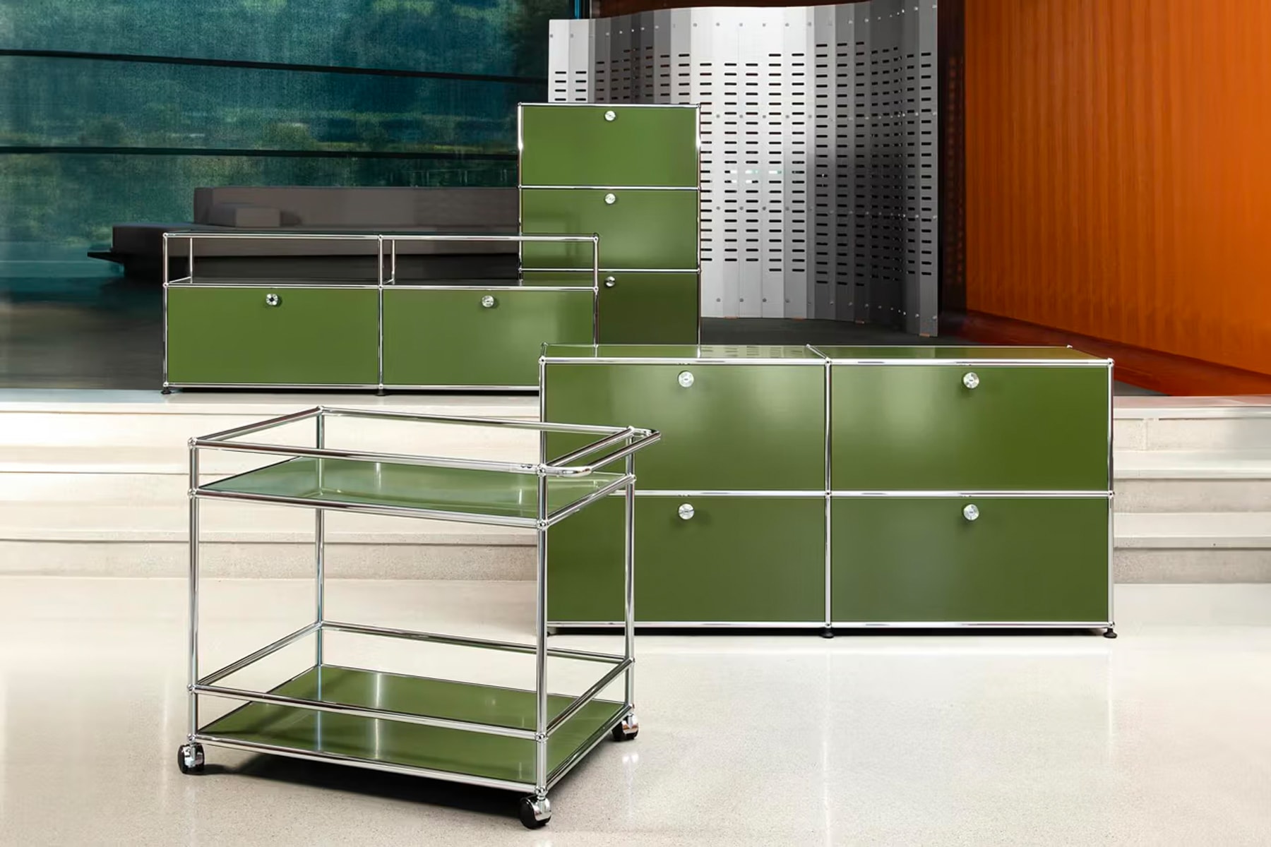 USM Modular Furniture 正式推出橄榄绿家具系列