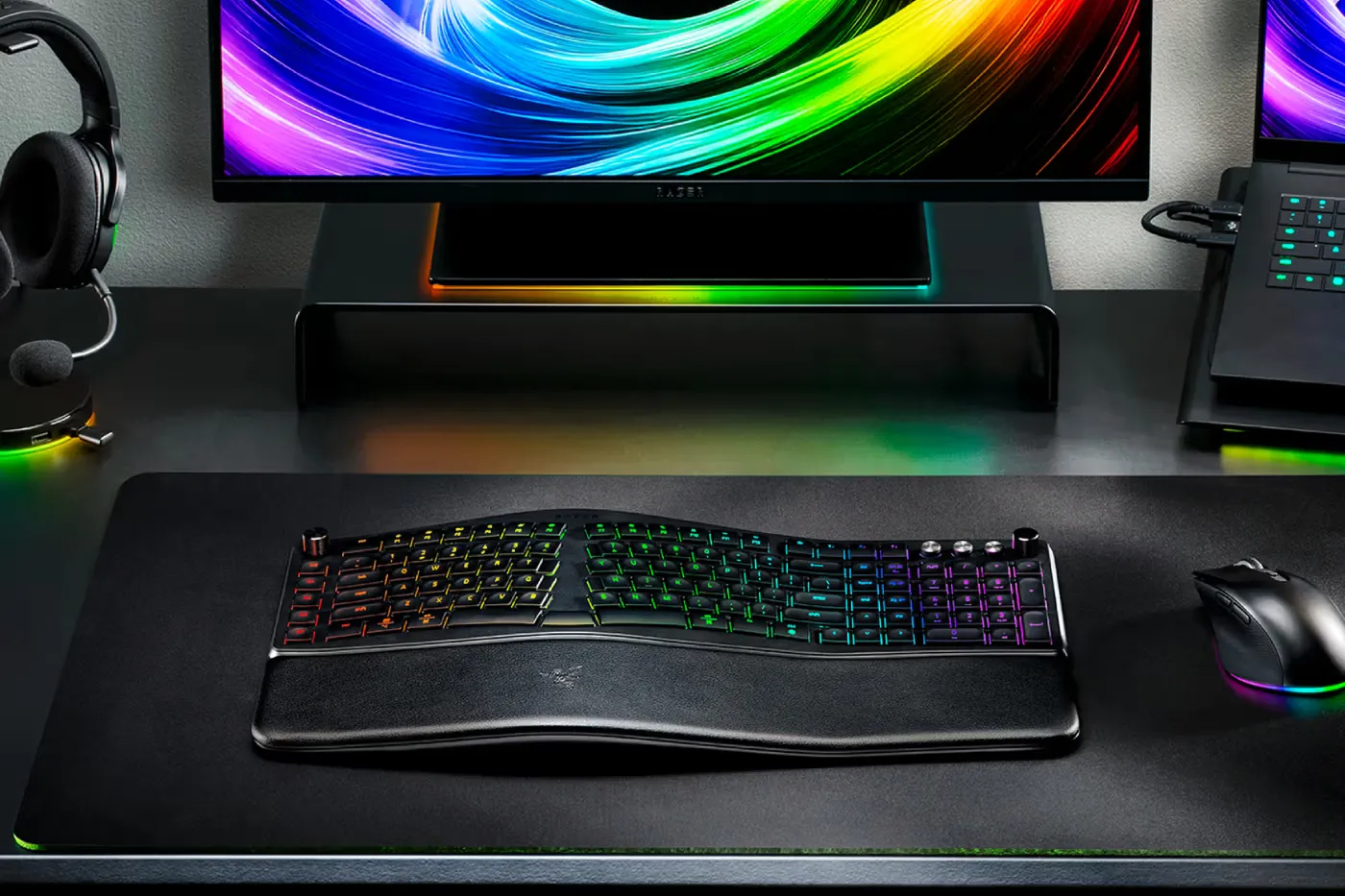雷蛇 Razer Pro Type Ergo 人体工学键盘,全面升级高效生产力