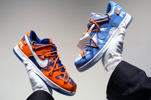 独家近赏 Off-White™ × Futura × Nike Dunk Low 三方联名鞋款