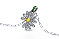 Jacob & Co. 携手 G-Dragon 推出全新 PEACEMINUSONE Pendant 联名雏菊吊坠系列