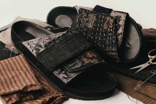 设计师打造 Birkenstock Kyoto 全新褴褛刺子绣定制鞋款