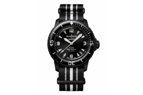 Blancpain × Swatch Bioceramic Scuba Fifty Fathoms 联乘新作「OCEAN OF STORMS」登场
