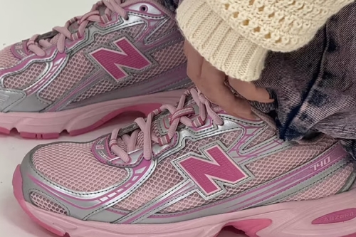 atmos pink × New Balance 740 最新联名鞋款率先曝光