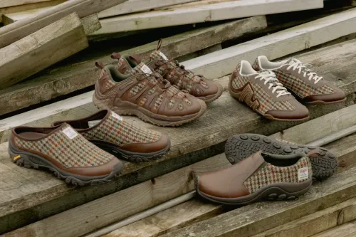 Merrell 携手 Harris Tweed 推出手工编织鞋履系列