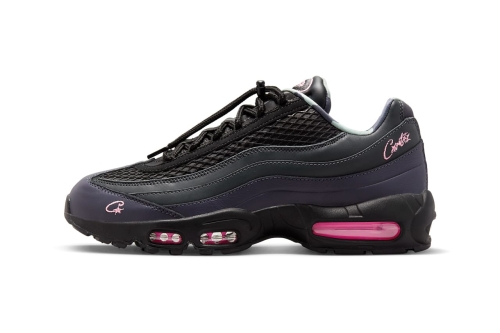 率先近赏 Corteiz × Nike Air Max 95 联名系列黑粉配色「Pink Beam」鞋款