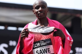 Sabastian Sawe 与 Yomif Kejelcha 穿着 adidas Adizero Adios Pro Evo 3 鞋款打破 2 小时马拉松极限