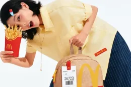 McDonald’s China 将外卖纸袋改造成可收纳薯条的「Big Fries Backpack」